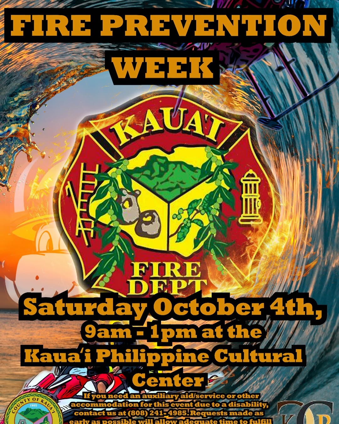 fire prevention week flyer